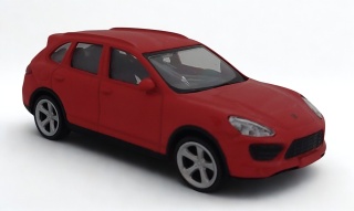 Porsche Cayenne Turbo Red Samochód Die-Cast 1:43 auto do kolekcji i zabawy