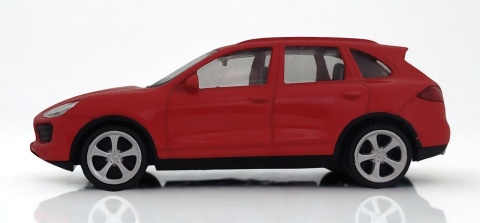 Porsche Cayenne Turbo Red Samochód Die-Cast 1:43 auto do kolekcji i zabawy