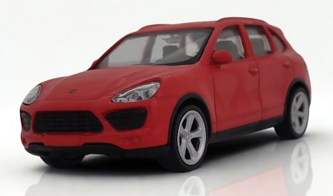 Porsche Cayenne Turbo Red Samochód Die-Cast 1:43 auto do kolekcji i zabawy