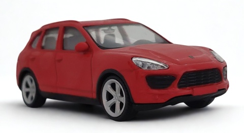 Porsche Cayenne Turbo Red Samochód Die-Cast 1:43 auto do kolekcji i zabawy
