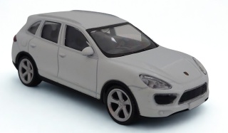 Porsche Cayenne Turbo biały Samochód Die-Cast 1:43 na licencji