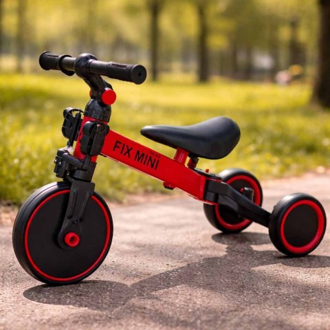 Rowerek Trike Fix Mini biegowy trójkołowy 3w1 z pedałami czerwony