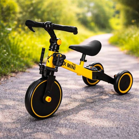 Rowerek Trike Fix Mini biegowy trójkołowy 3w1 z pedałami żółty
