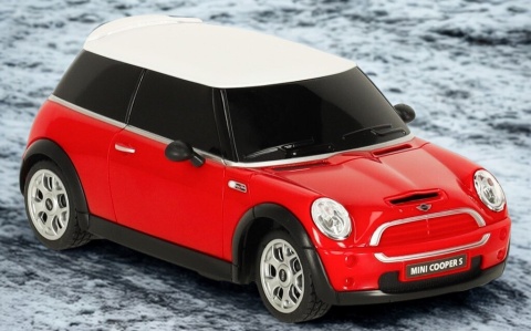 Samochód zdalnie sterowany Mini Cooper S Rastar 1:24 czerowny