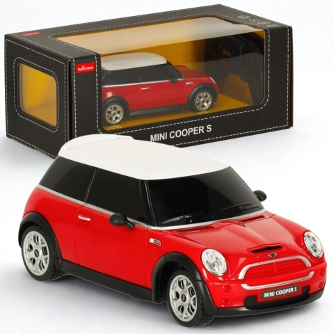 Samochód zdalnie sterowany Mini Cooper S Rastar 1:24 czerowny
