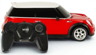 Samochód zdalnie sterowany Mini Cooper S Rastar 1:24 czerowny