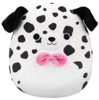 Squishmallows original maskotka pluszak pies dalmatyńczyk Dustin 30cm