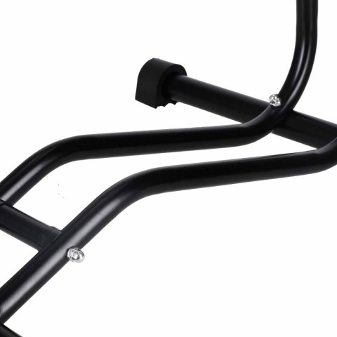 Stojak na rower pojedynczy wysoki mocny metalowy czarny