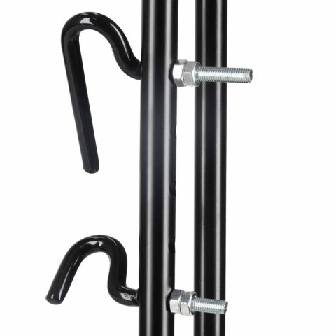 Stojak na rower pojedynczy wysoki mocny metalowy czarny