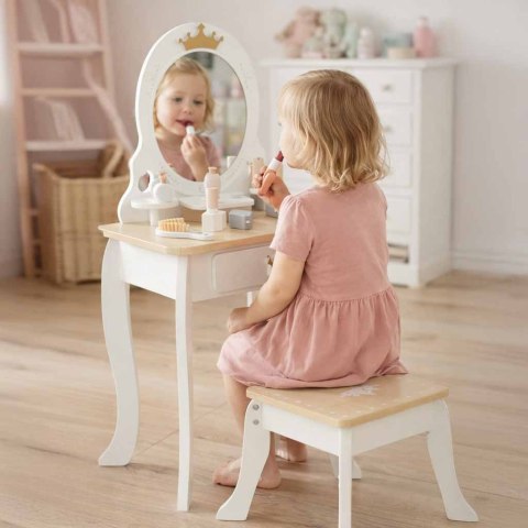 Toaletka drewniana dziecięca z akcesoriami biała