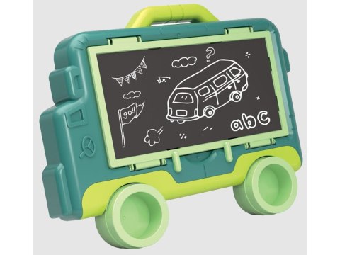 Wielofunkcyjna Dwustronna Tablica 2w1 Do Rysowania Malowania Zmazywalna Kredowa Stolik ZIELONA