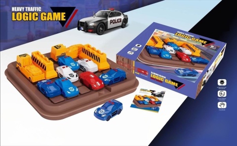 Gra Logiczna Traffic wydostań się z korka ulicznego dla dzieci i dorosłych