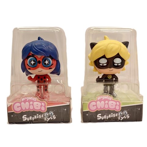 MIRACULOUS: BIEDRONKA I CZARNY KOT Chibi, figurki