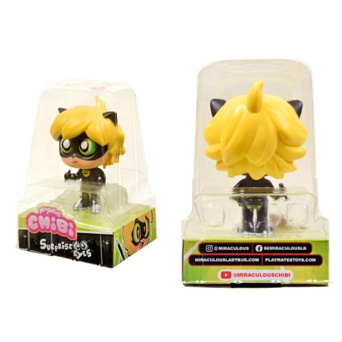 MIRACULOUS: BIEDRONKA I CZARNY KOT Chibi, figurki