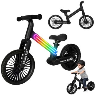 Rowerek biegowy Trike Fix Glow LED czarny