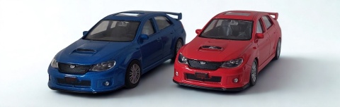 Subaru WRX STI Samochód Die-Cast 1:43 auto do kolekcji i zabawy