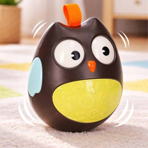 Wańka wstańka sowa sensoryczna kiwajka czarna