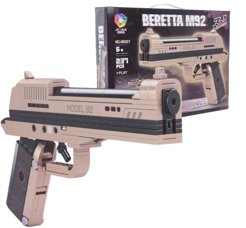 Zestaw Klocków militarnych 3w1 Pistolet 237el. klocki militarne