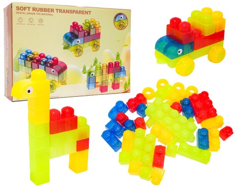 Zestaw Miękkich Żelowych Klocków 37el.