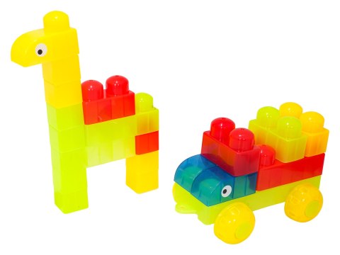 Zestaw Miękkich Żelowych Klocków 37el.