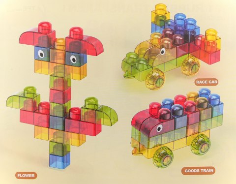 Zestaw Miękkich Żelowych Klocków 37el.