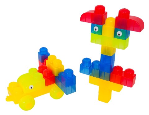 Zestaw Miękkich Żelowych Klocków 82el. + Kuferek