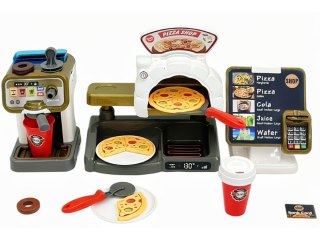 Zestaw do Pieczenia Pizzy Edukacyjna Zabawka Sklep Pizzeria Pizza Ekspres Do Kawy Kasa Fiskalna Przecena 1