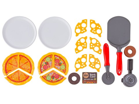 Zestaw do Pieczenia Pizzy Edukacyjna Zabawka Sklep Pizzeria Pizza Ekspres Do Kawy Kasa Fiskalna Przecena 1