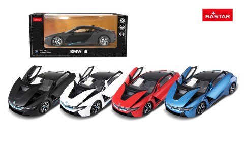 Autko Metalowe 1:24 BMW i8 Biały RASTAR