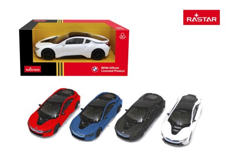 Autko Metalowe 1:43 BMW i8 Czarne RASTAR