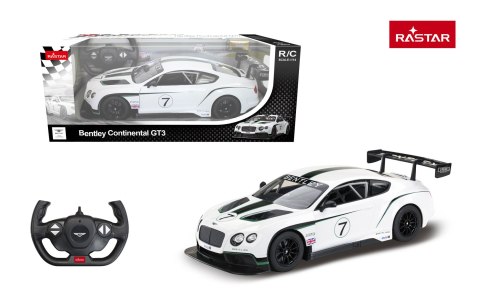 Autko R/C 1:14 Bentley Continental GT3 Biały RASTAR