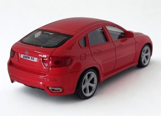 BMW X6 Samochód Die-Cast 1:43 auto dla kolekcjonera i dziecka czerwony
