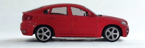 BMW X6 Samochód Die-Cast 1:43 auto dla kolekcjonera i dziecka czerwony