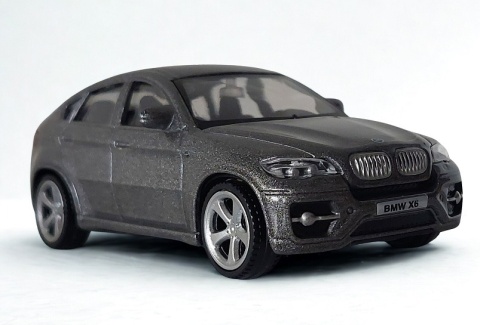 BMW X6 Samochód Die-Cast 1:43 auto dla kolekcjonera i dziecka grafit