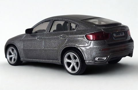 BMW X6 Samochód Die-Cast 1:43 auto dla kolekcjonera i dziecka grafit