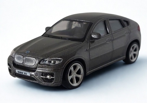 BMW X6 Samochód Die-Cast 1:43 auto dla kolekcjonera i dziecka grafit