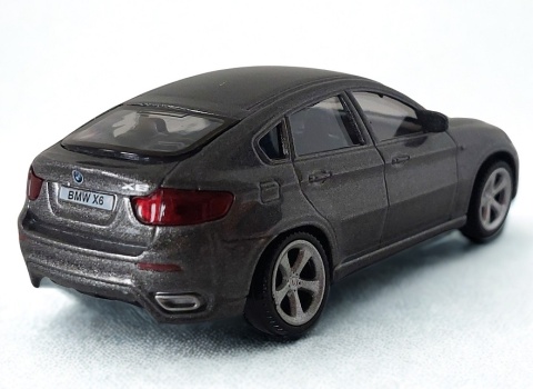 BMW X6 Samochód Die-Cast 1:43 auto dla kolekcjonera i dziecka grafit
