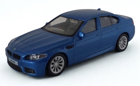 BMW M5 niebieski samochód Die-Cast 1:43 auto dla kolekcjonera i dziecka