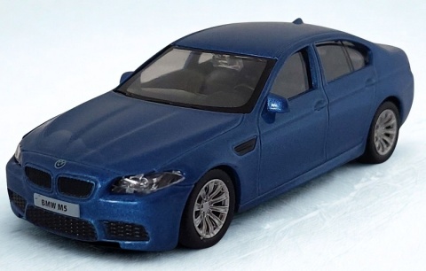 BMW M5 niebieski samochód Die-Cast 1:43 auto dla kolekcjonera i dziecka