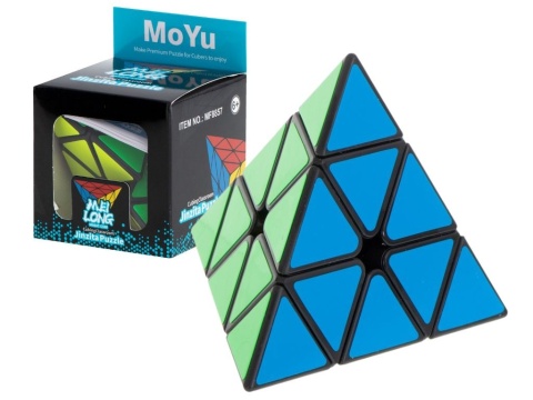Kostka łamigłówka PYRAMINX Black MoYu Gra logiczna