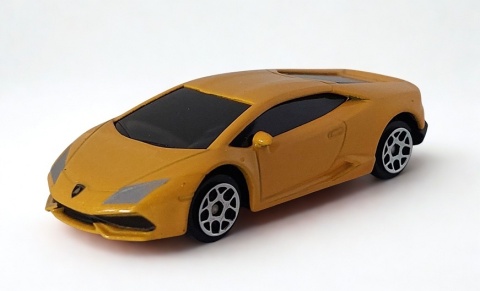 Lamborghini Huracan Coupe Samochód resorak Die-Cast 1:64 żółty