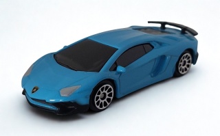 Lamborghini Aventador SV Coupe Samochód resorak Die-Cast 1:64 blue