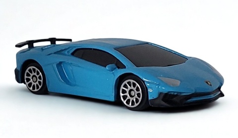 Lamborghini Aventador SV Coupe Samochód resorak Die-Cast 1:64 blue