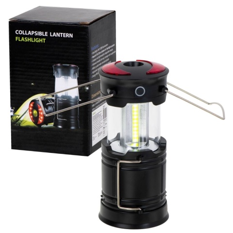 Lampka turystyczna LED latarka latarnia biwakowa lampa camping 3w1