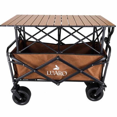 Wózek transportowy LUARO plażowy składany ze stolikiem 2w1