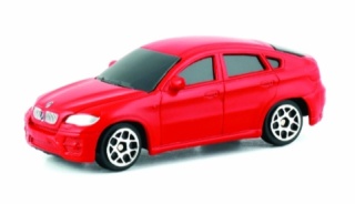 BMW X6 czerwony resorak samochodzik 1:64