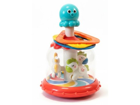 Bączek Kolorowa Karuzela Z Kulkami Ośmiornica Koniki Kucyki + Obręcze