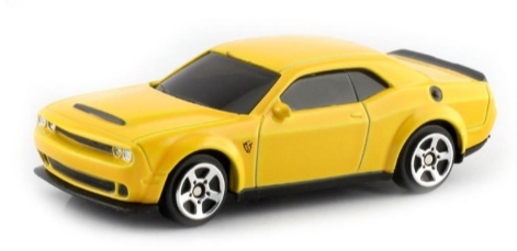 Dodge Challenger SRT Demon żółty resorak samochodzik 1:64