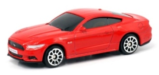 Ford Mustang 2015 resorak samochodzik 1:64 czerwony