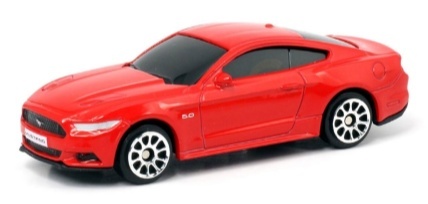 Ford Mustang 2015 resorak samochodzik 1:64 czerwony